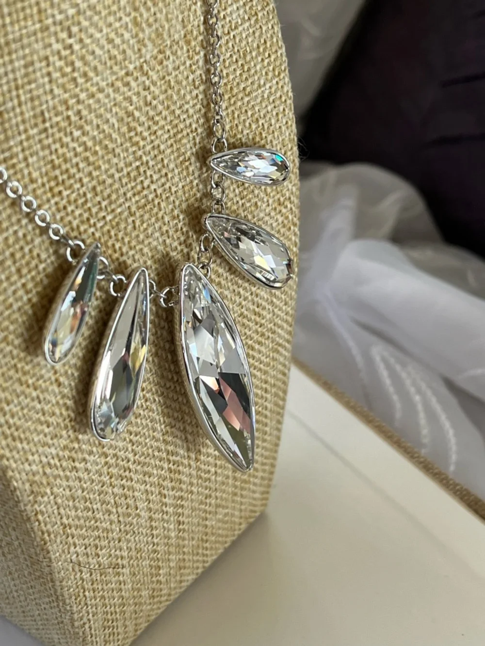 Swarovski TSC Navette Necklace BNIB $139 RT value - Picture 9 of 14